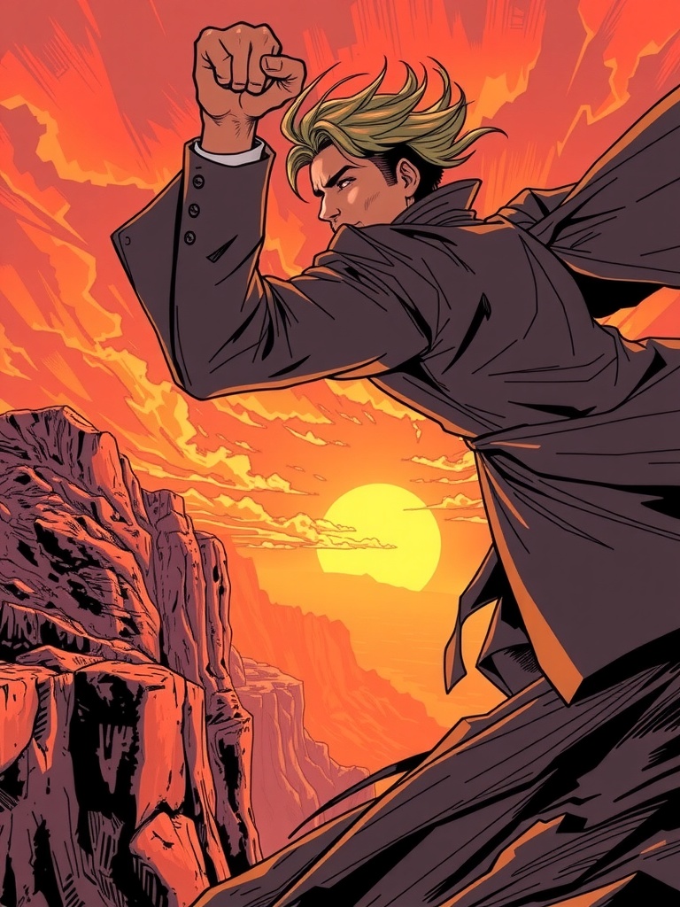 Panel 3: Thorne's determination is forged in the fire of his own darkness, a resolve that will not be shaken