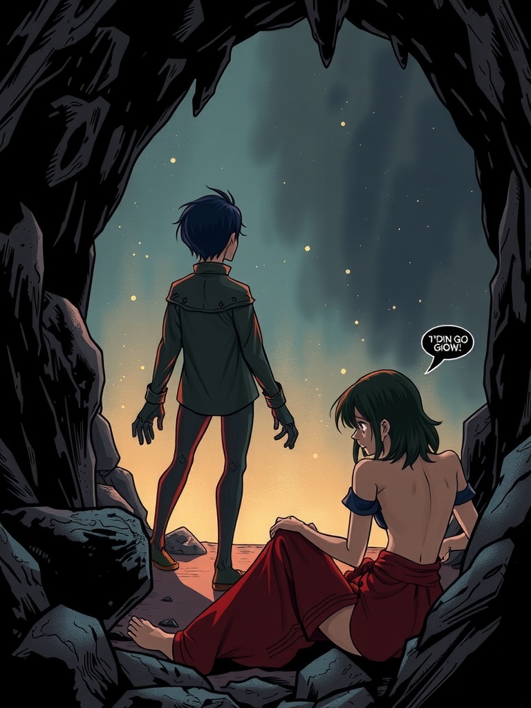 Panel 2: Something had changed — they could all feel it.